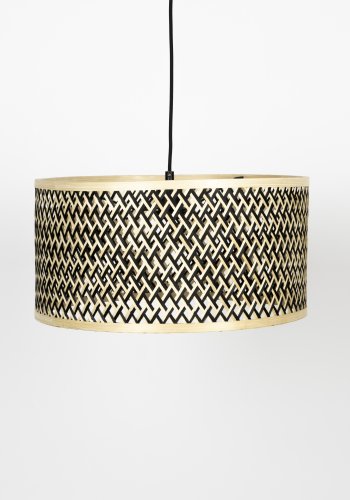 WHITE LABEL LIVING Isla Bamboo Lille loftlampe - beige bambus