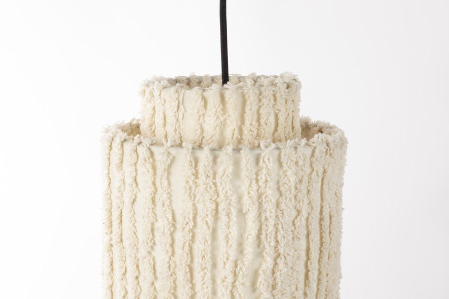 WHITE LABEL LIVING Arjun Hj loftlampe - hvid bomuld