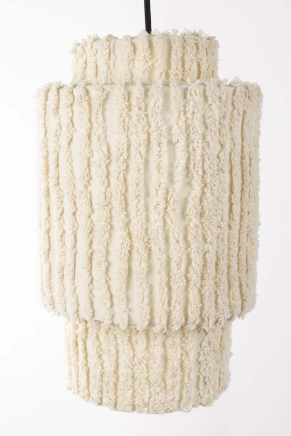 WHITE LABEL LIVING Arjun Hj loftlampe - hvid bomuld