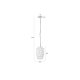 WHITE LABEL LIVING Arjun Hj loftlampe - hvid bomuld