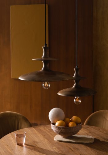 DUTCHBONE Cath loftlampe S - valnddefarvet mangotr