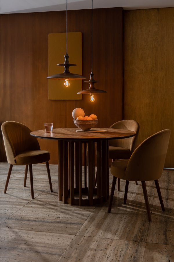 DUTCHBONE Cath loftlampe S - valnddefarvet mangotr