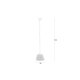 WHITE LABEL LIVING Yumi loftlampe - bl polyester