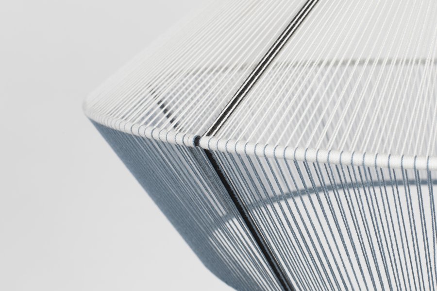 ZUIVER Fairy loftlampe - himmelbl bomuld og metal