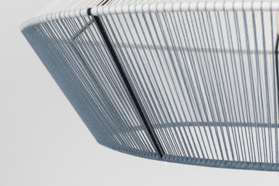 ZUIVER Fairy loftlampe - himmelbl bomuld og metal