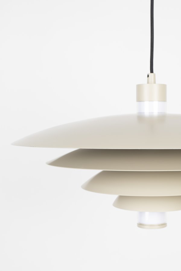 ZUIVER Cole loftlampe - beige metal