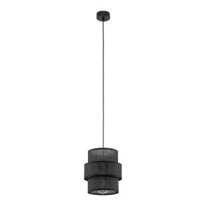 TK Calisto loftlampe - sort stof og sort stl