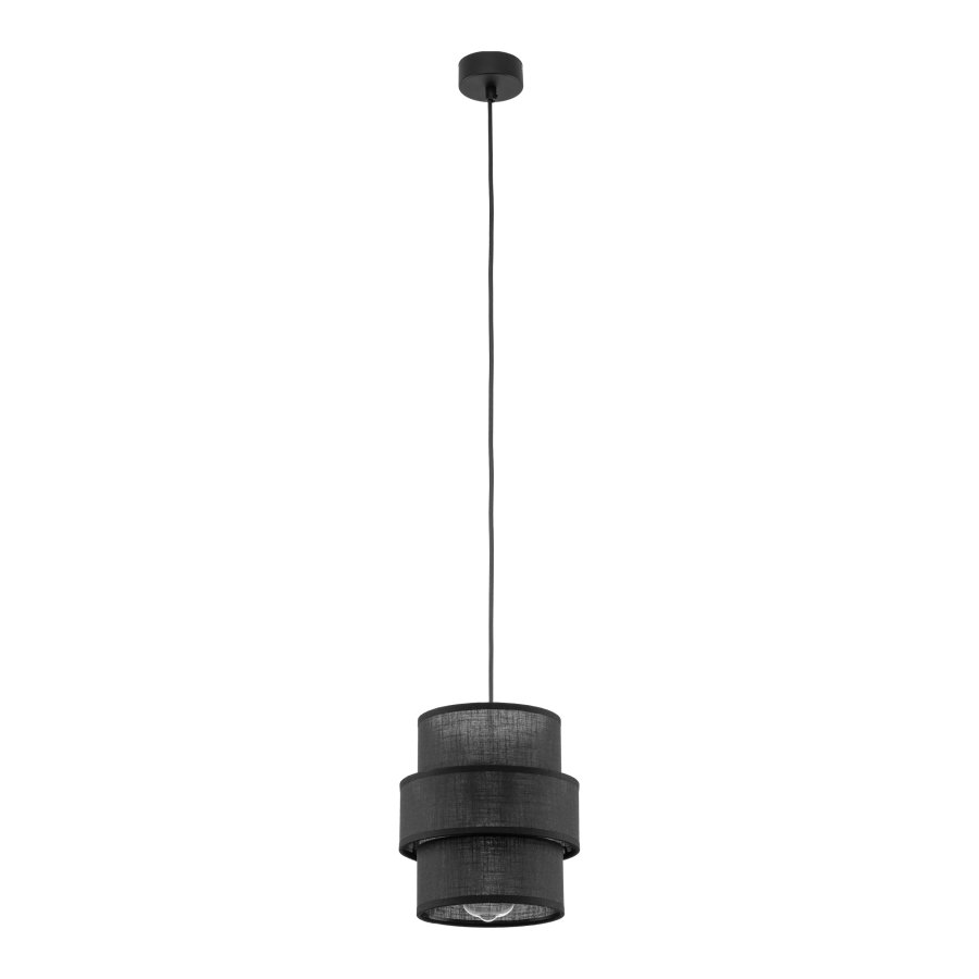 TK Calisto loftlampe - sort stof og sort stl