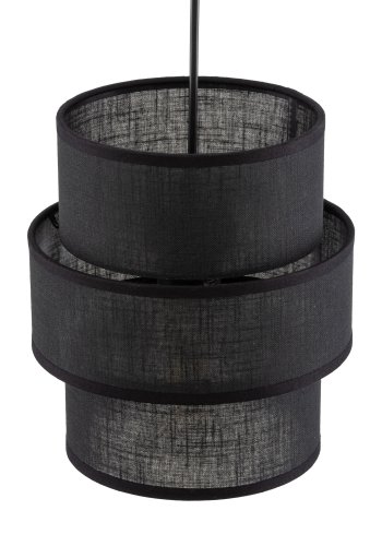 TK Calisto loftlampe - sort stof og sort stl