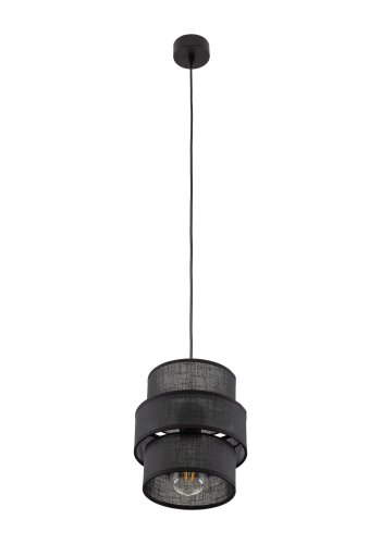 TK Calisto loftlampe - sort stof og sort stl