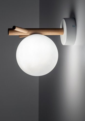 TK Sheron vglampe - opal glas og natur tr