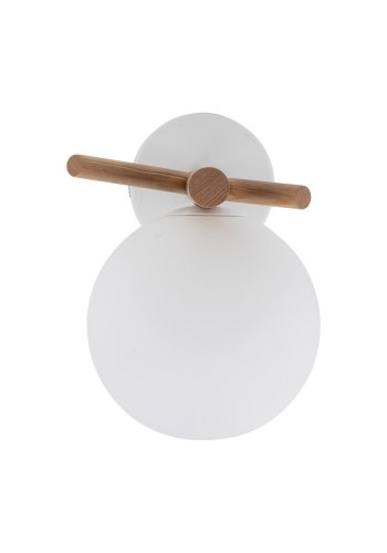 TK Sheron vglampe - opal glas og natur tr