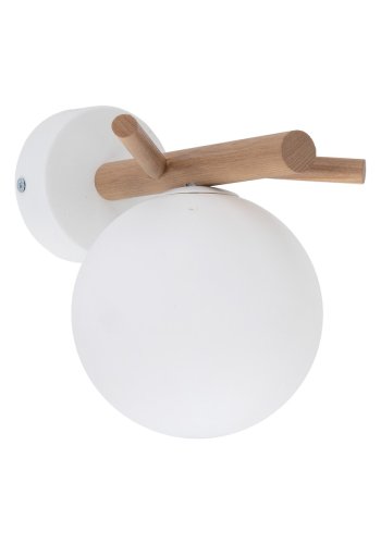 TK Sheron vglampe - opal glas og natur tr