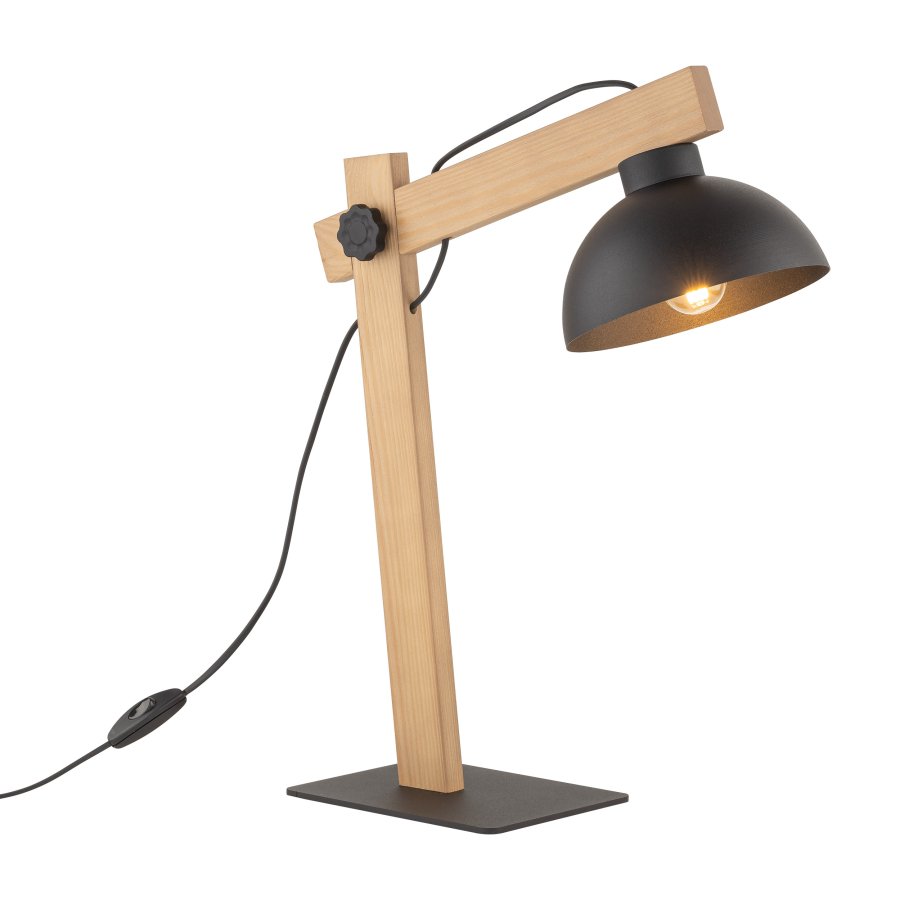 TK Oslo bordlampe - sort metal og tr