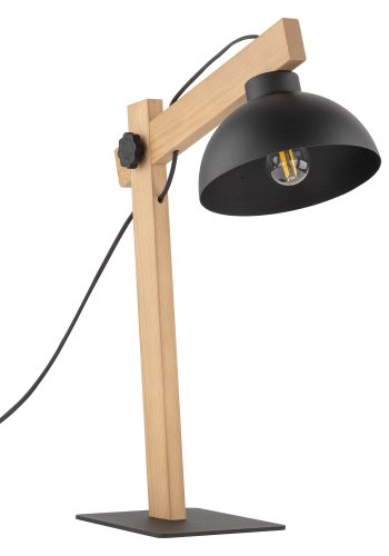 TK Oslo bordlampe - sort metal og tr