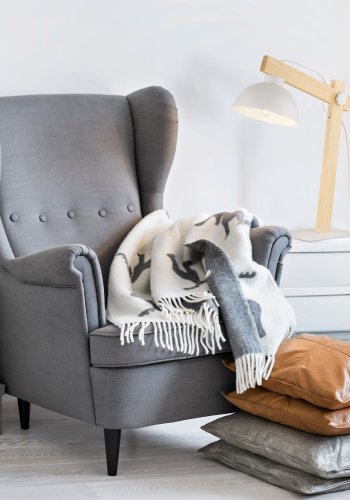 TK Oslo bordlampe - hvid metal og tr