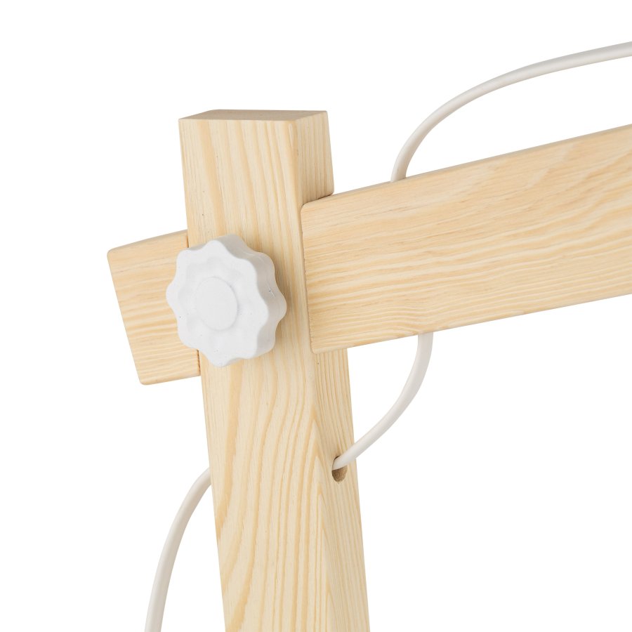 TK Oslo bordlampe - hvid metal og tr