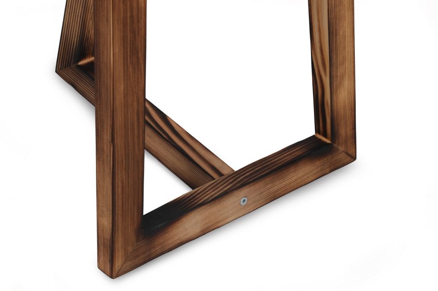 LUMI gulvlampe - sort stof og brun grantr