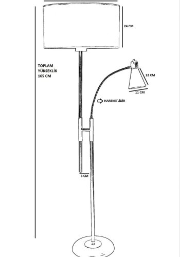 LUMI  gulvlampe -534LUN4287