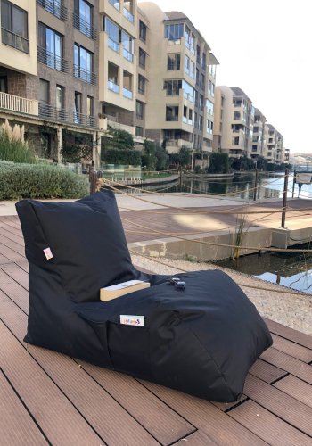 NORDVÄRK Daybed udendrs skkestol - sort polyester