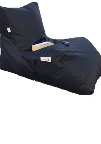 NORDVÄRK Daybed udendrs skkestol - sort polyester