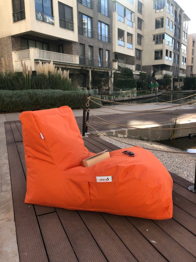 NORDVÄRK udendrs Daybed skkestol, vandtt - orange polyester