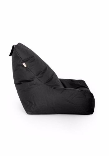 NORDVÄRK Stor udendrs skkestol - sort polyester