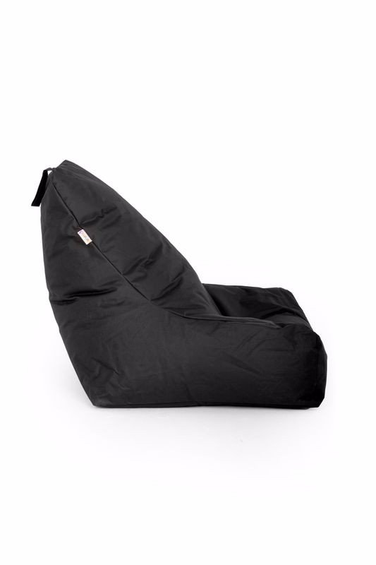 NORDVÄRK Stor udendrs skkestol - sort polyester