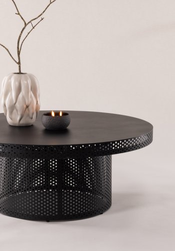 VIND COLLECTION West End x Josefin Lustig sofabord, rund - sort stl (100)