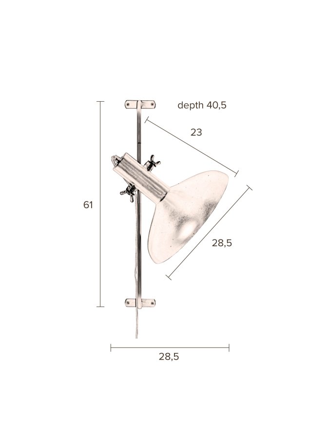 DUTCHBONE Karish vglampe - messing jern