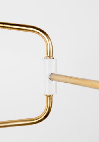 ZUIVER Shady vglampe - hvid og guld jern