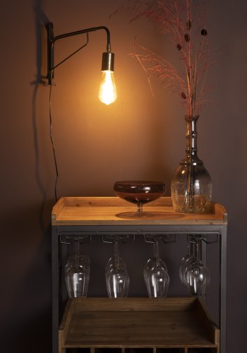 WHITE LABEL LIVING Lasse vglampe - sort jern