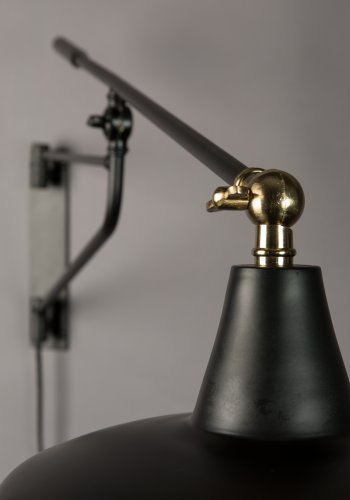 DUTCHBONE Hector vglampe - sort jern