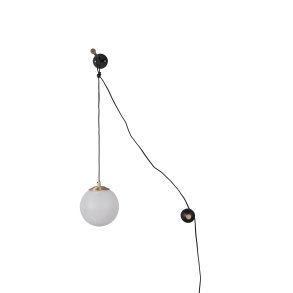 DUTCHBONE Bulan vglampe - hvid glas og jern