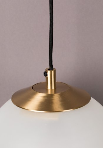 DUTCHBONE Bulan vglampe - hvid glas og jern