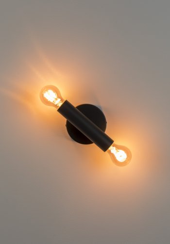 ZUIVER Hawk vglampe - sort jern