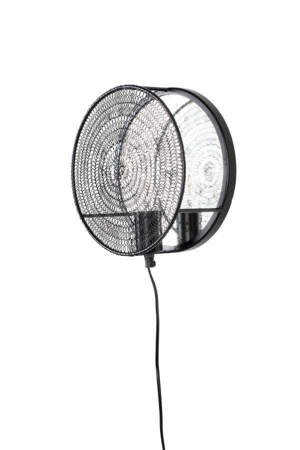 WHITE LABEL LIVING Lea Sort vglampe - sort metal