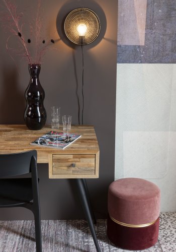 WHITE LABEL LIVING Lea Sort vglampe - sort metal