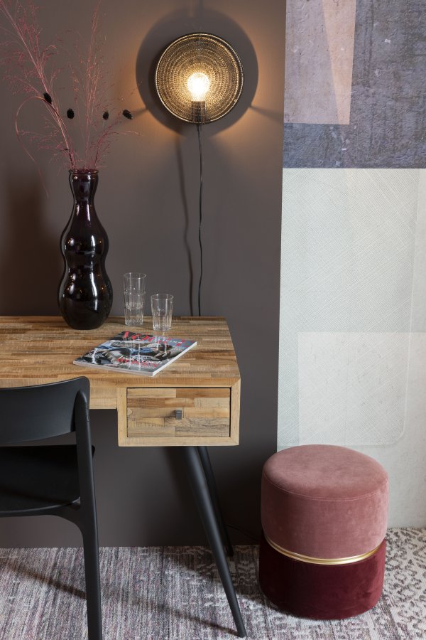 WHITE LABEL LIVING Lea Sort vglampe - sort metal