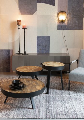 WHITE LABEL LIVING Lea Sort vglampe - sort metal