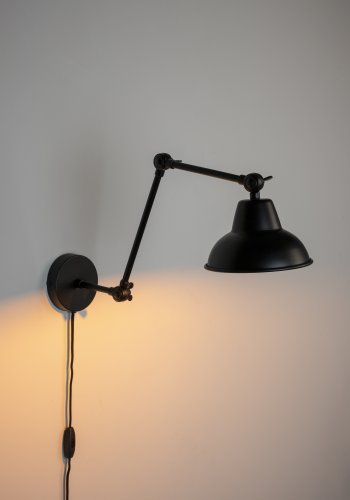 WHITE LABEL LIVING Xavi Sort vglampe - sort jern