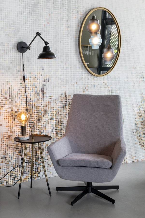 WHITE LABEL LIVING Xavi Sort vglampe - sort jern