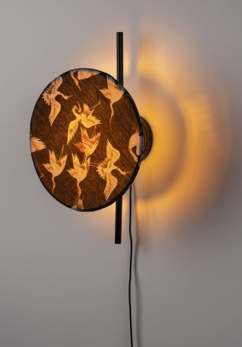 WHITE LABEL LIVING Jaylee vglampe - sort metal