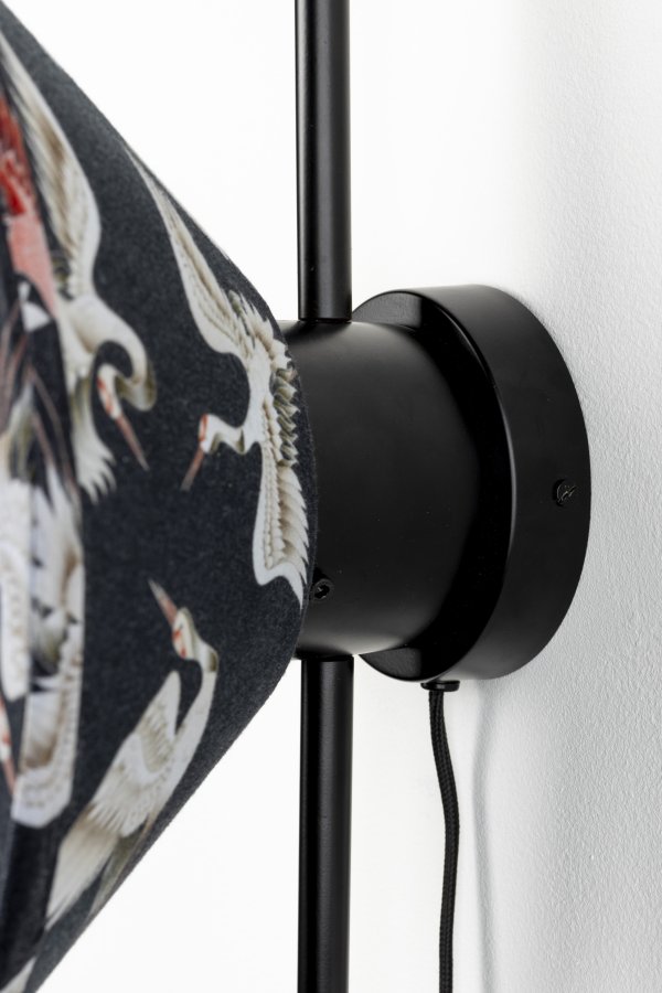 WHITE LABEL LIVING Jaylee vglampe - sort metal