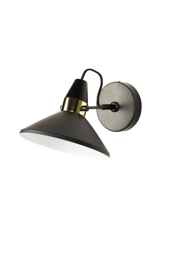 WHITE LABEL LIVING Jona vglampe - sort jern