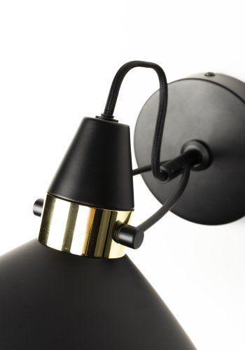 WHITE LABEL LIVING Jona vglampe - sort jern