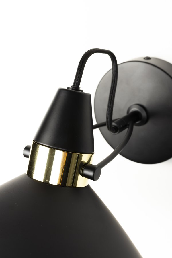 WHITE LABEL LIVING Jona vglampe - sort jern