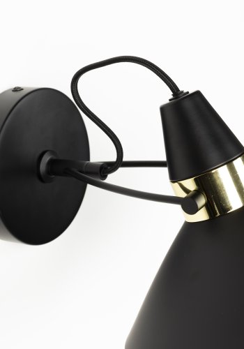 WHITE LABEL LIVING Jona vglampe - sort jern