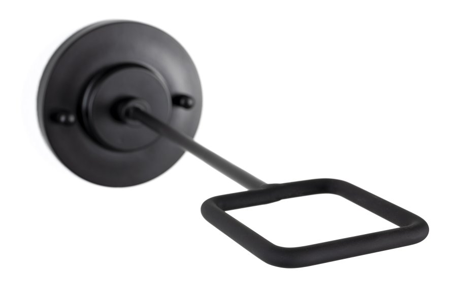 ZUIVER Diset vglampe - glas og sort metal