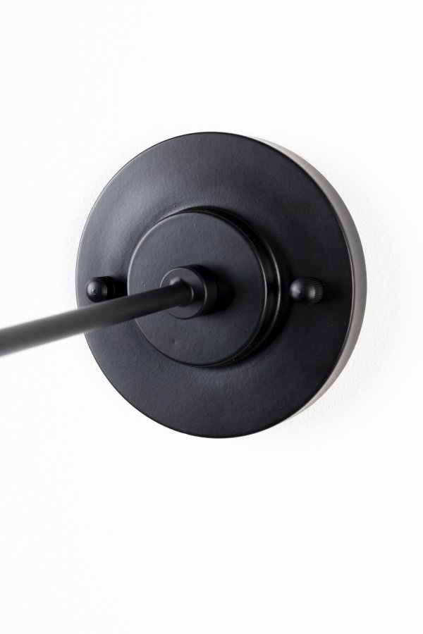 ZUIVER Diset vglampe - glas og sort metal